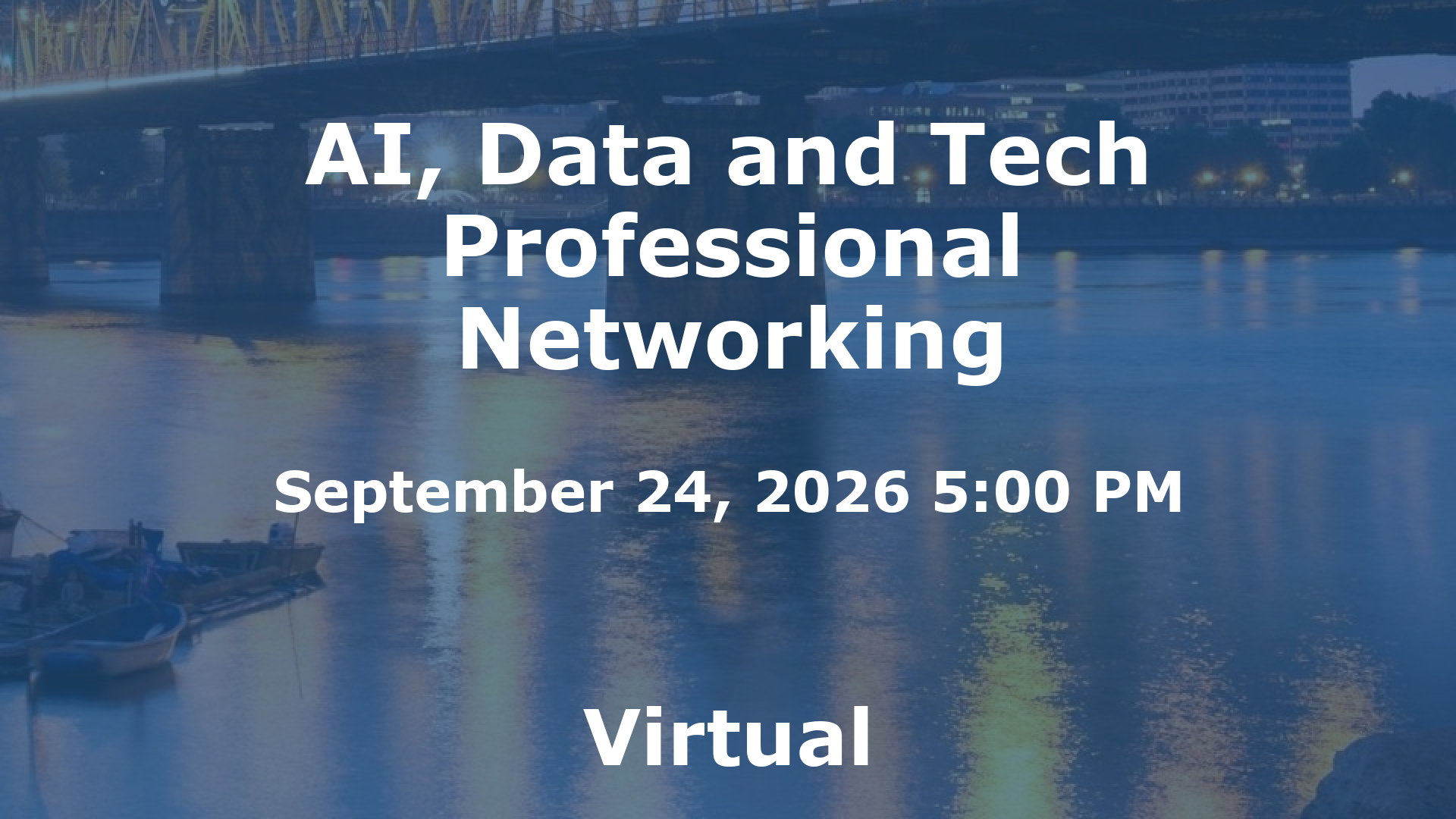 AI, Data and Tech Professional Networking event image
